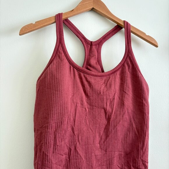 Lululemon Athletic Ebb To Street RB Tank Top B/C Chianti Women’s Size 12 - Picture 3 of 7